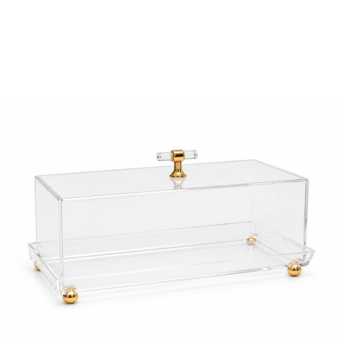 Aulica Rectangular Acrylic Cake Dome 37x17x12cm