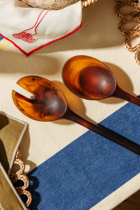 MÆGEN Salad Servers - Amber Set