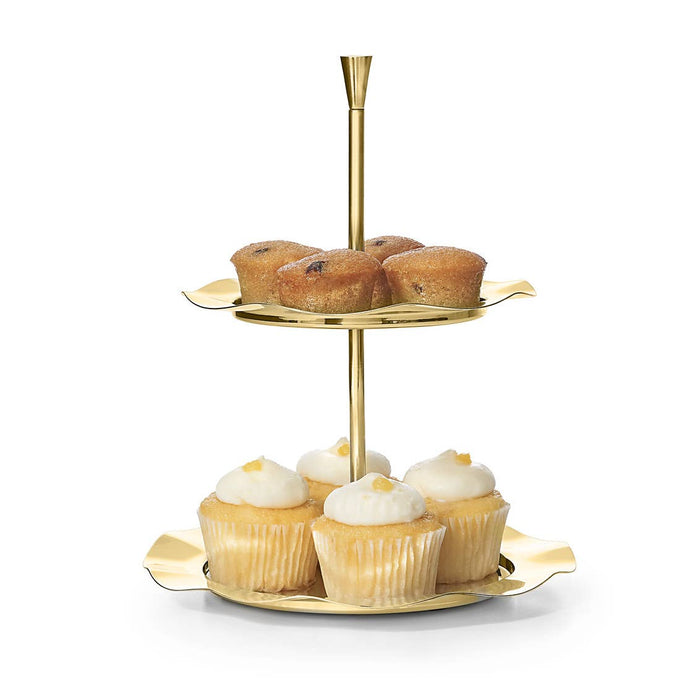 Godinger Lilliput Stainless Steel Serving Stand Gold