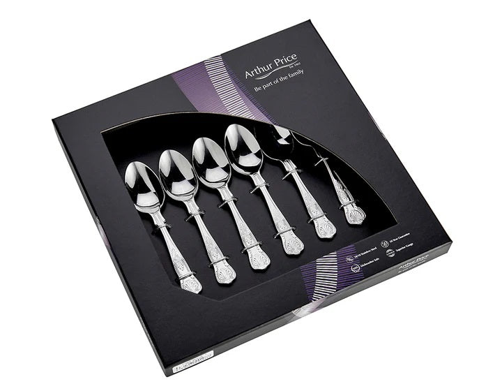 Arthur Price Classics Kings Set of 6 teaspoons