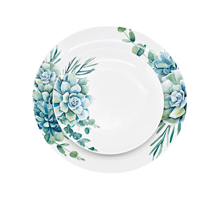 Godinger Succulent 12 Piece Set - Service for Four
