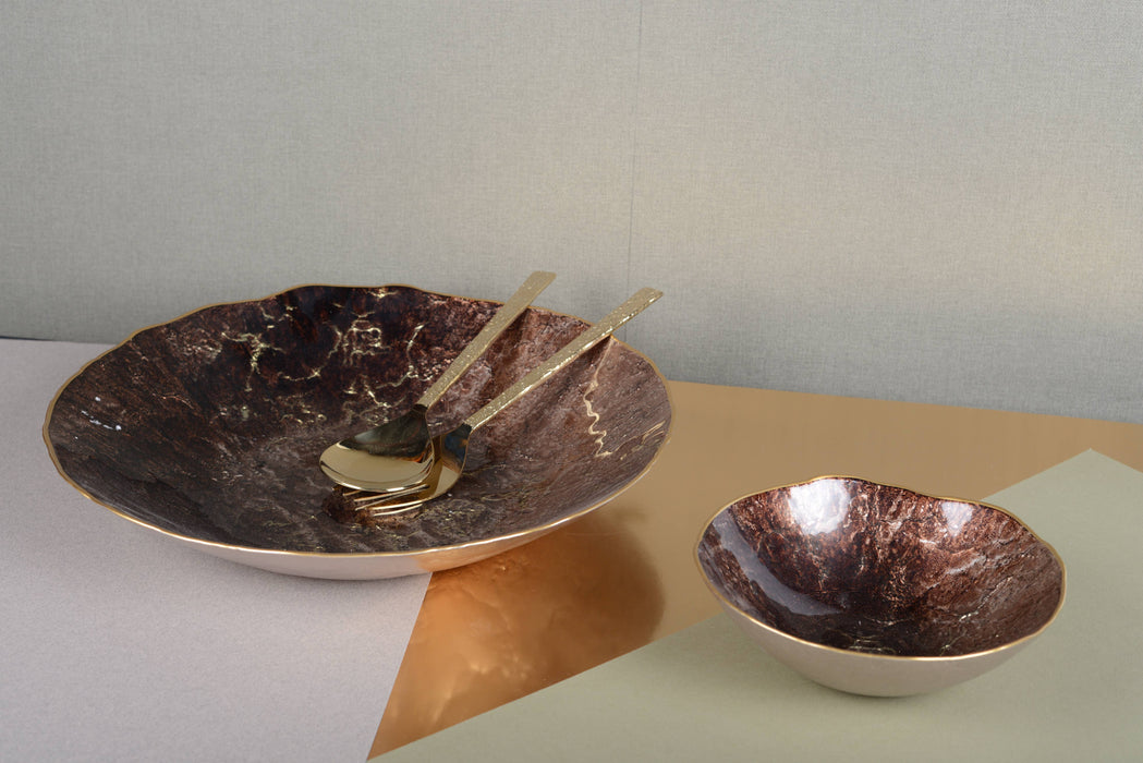 Aulica Golden Textures Salad Cutlery