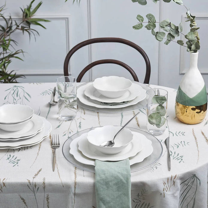Karaca Daisy 12 Piece Bone China Dinner Set for 4 People