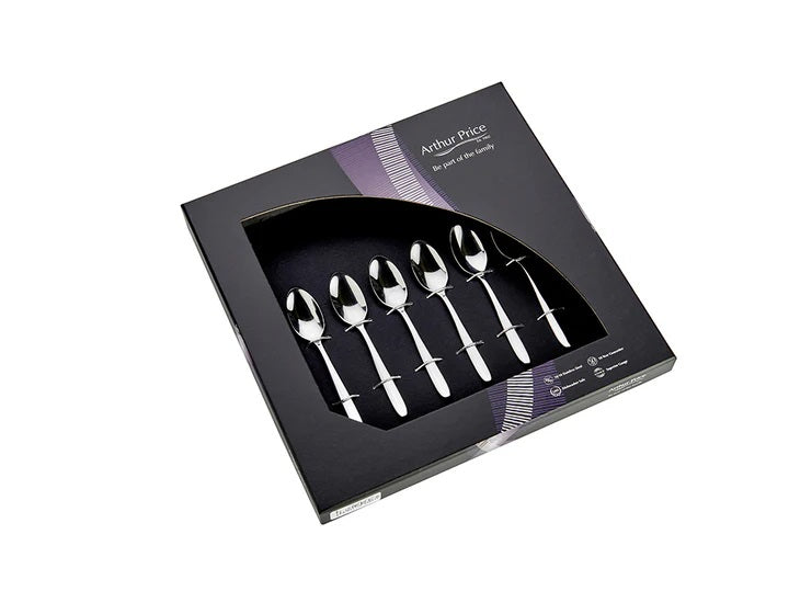 Arthur Price Classics Willow Set Of 6 Coffee Spoons