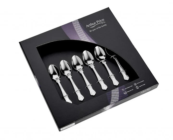 Arthur Price Classics Kings Set Of 6 Coffee Spoons