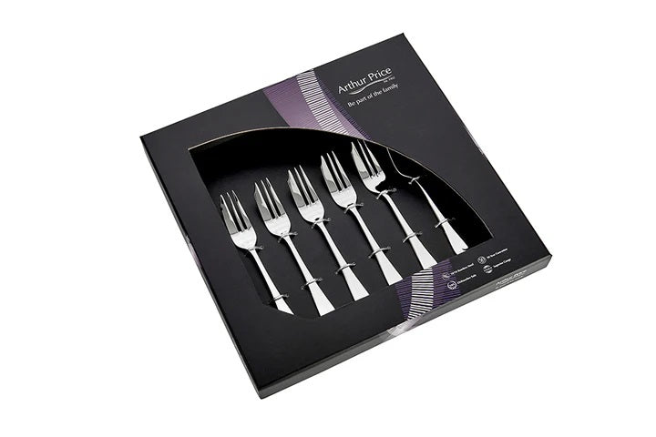 Arthur Price Classics Old English Box of 6 Pastry Forks