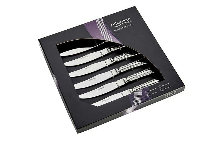 Arthur Price Classics Dubarry Box of 6 Steak knives