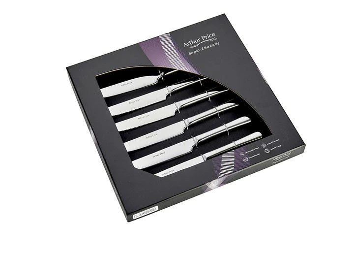 Arthur Price Classics Willow Box of 6 Steak knives