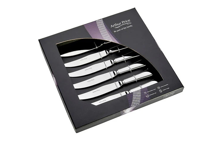 Arthur Price Classics Old English Box of 6 Steak knives
