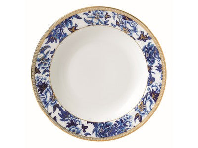 Wedgwood Blue Hibiscus Soup Plate - La Belle Table - 40003899