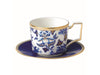 Wedgwood Blue Hibiscus Coffee  Cup & Saucer Set of 2 - La Belle Table - 1058002