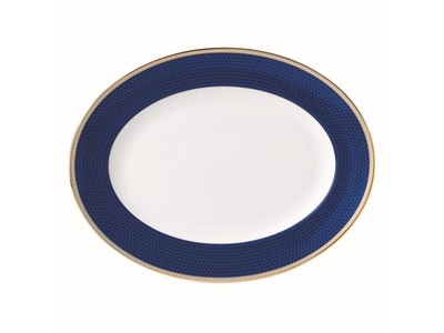 Wedgwood Blue Hibiscus Oval Platter - La Belle Table - 40003904