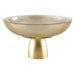 Aulica Coffee Colour Bowl on Gold Foot - La Belle Table - 749217