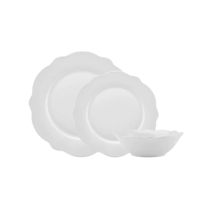 Karaca Daisy 12 Piece Bone China Dinner Set for 4 People