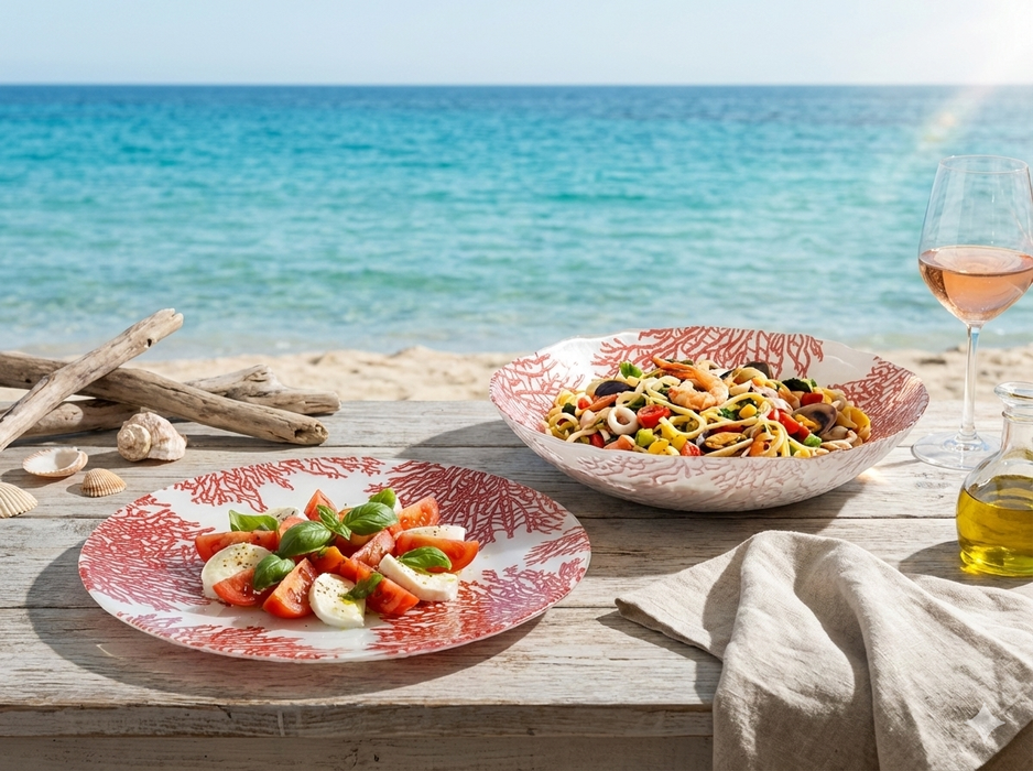 Aulica Coral Fruit Bowl 30x30x7cm