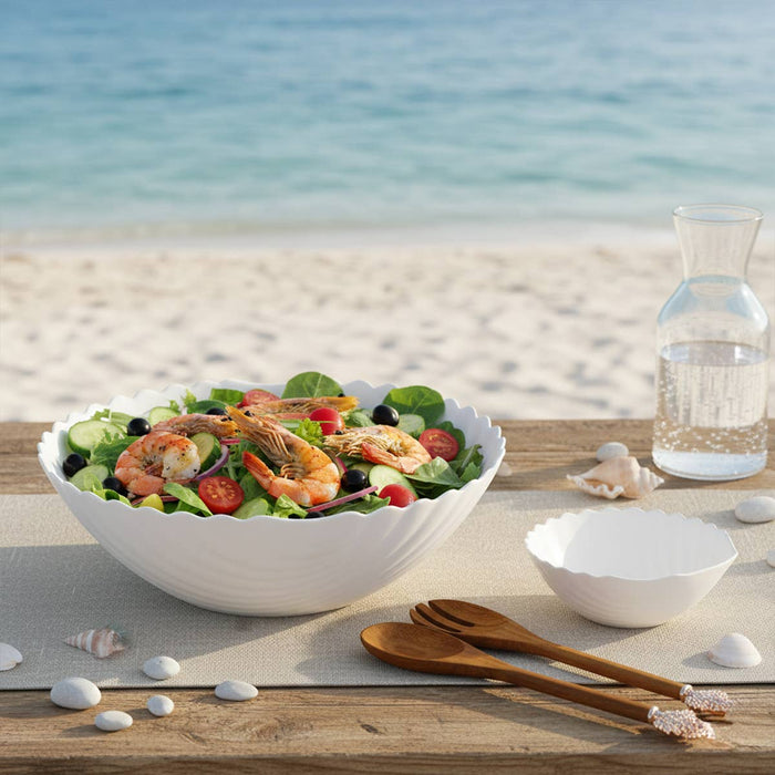 Aulica White Shell Bowl