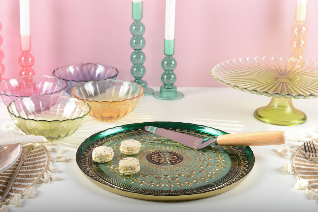 Aulica Green And Black Plate 32.5cm - Coachella