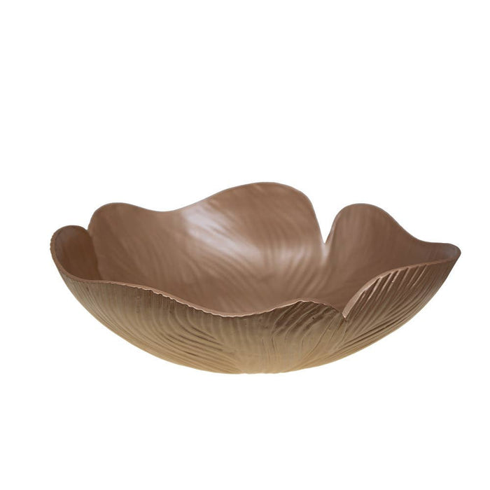 Aulica Matte Gold Ceramic Salad Bowl 42x36x17cm