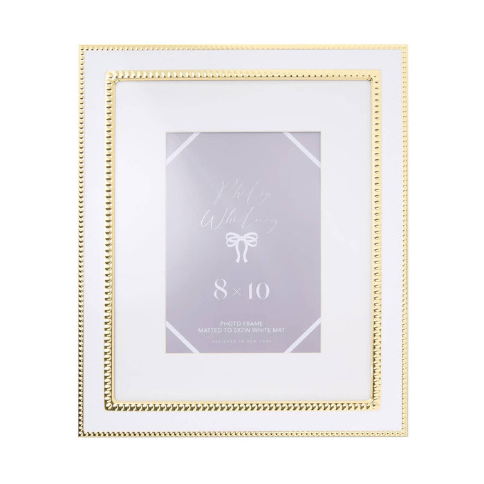 Godinger Photo Frame 8x10" White & Gold
