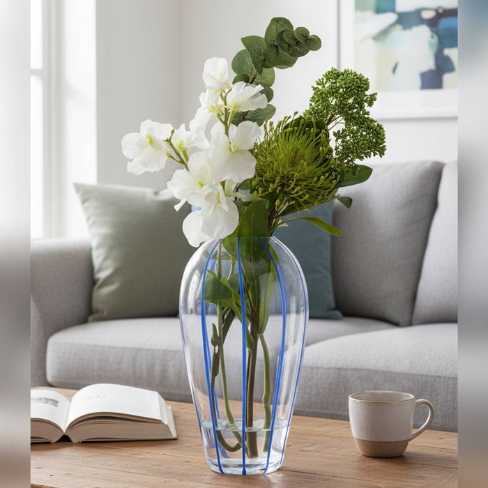 ASD Linea Blue Glass Vase - Decorative Vase