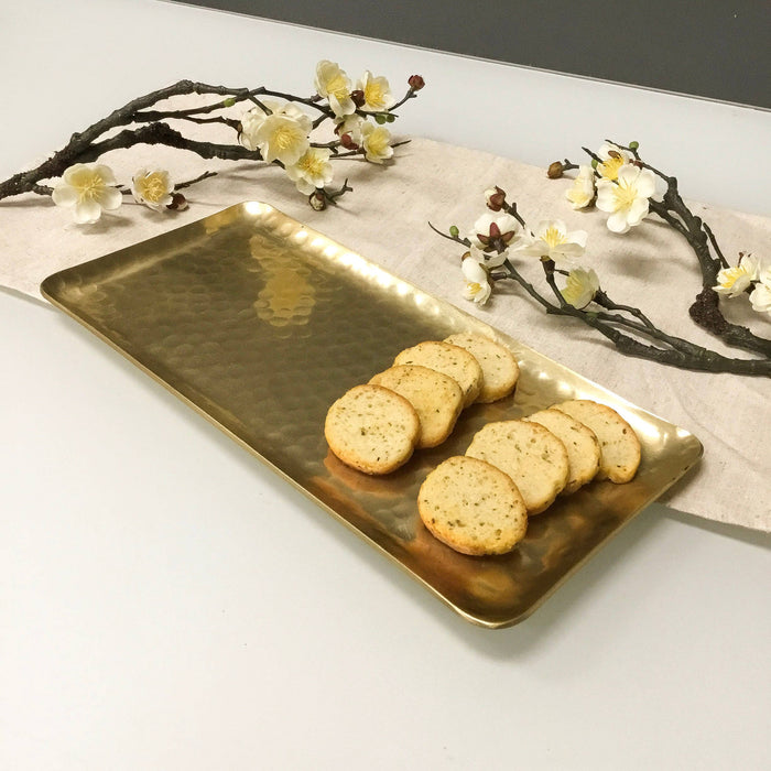 Gold Hammered Plate/Tray