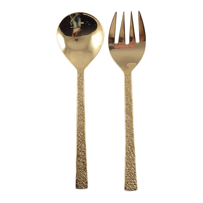 Aulica Golden Textures Salad Cutlery