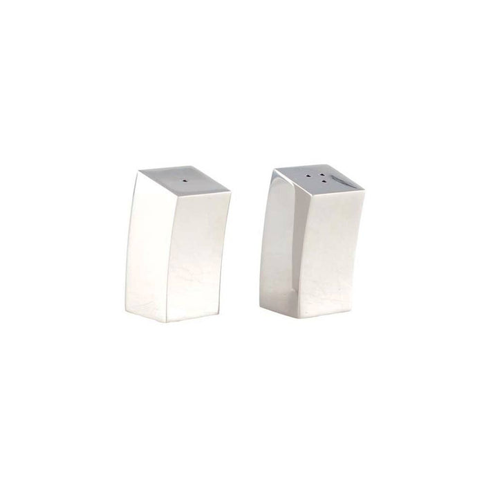 Aulica Silver Tilted Salt and Pepper Shakers 2.5x2.5x5.5cm