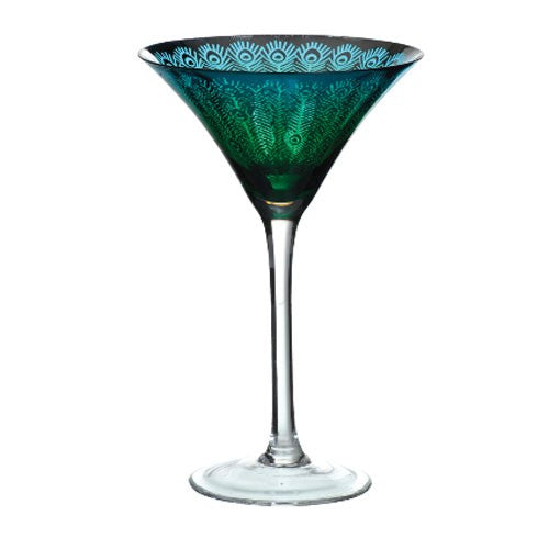 Artland Peacock Martini Set of 2 - La Belle Table - LBTART51182