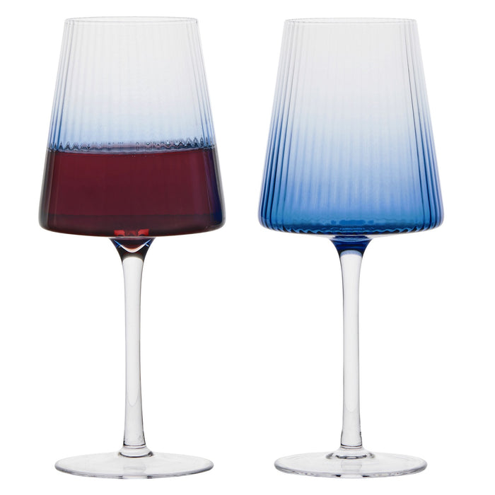 ASD Empire Wine Glasses Blue Set of 2