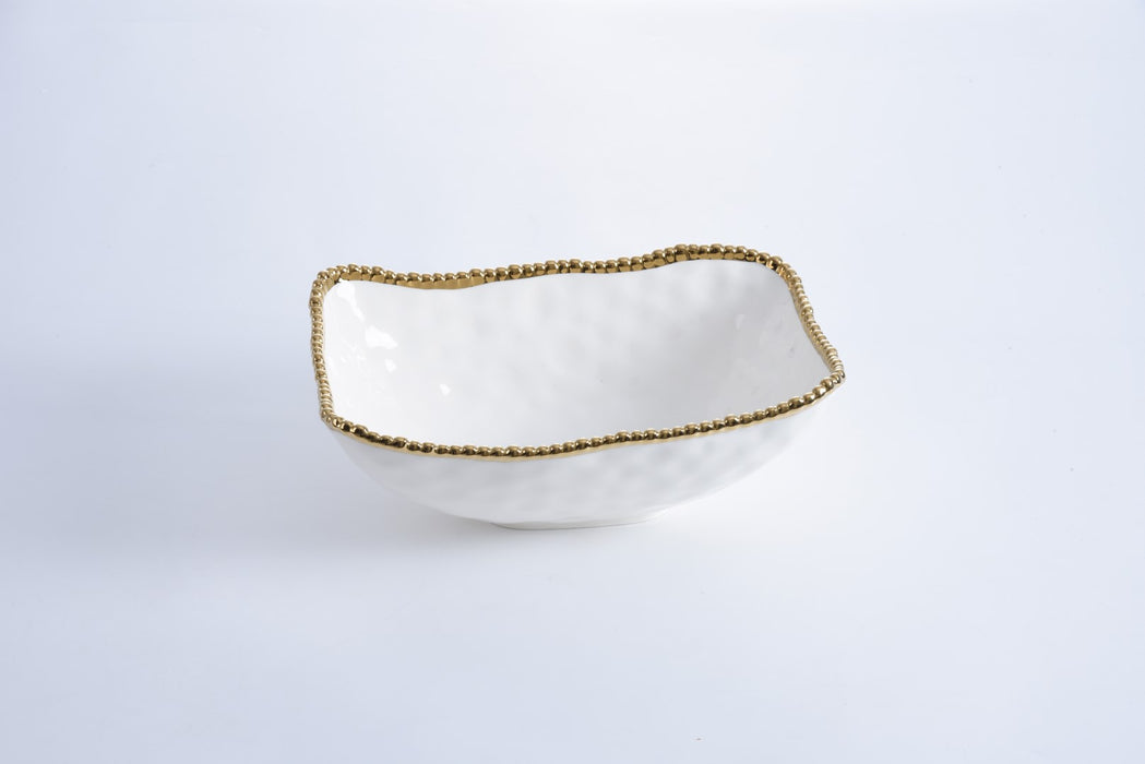 Pampa Bay Golden Salerno Deep Serving Bowl