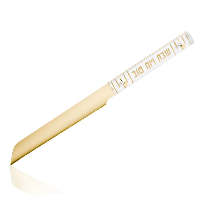 Feldart Linear Challah Knife Gold