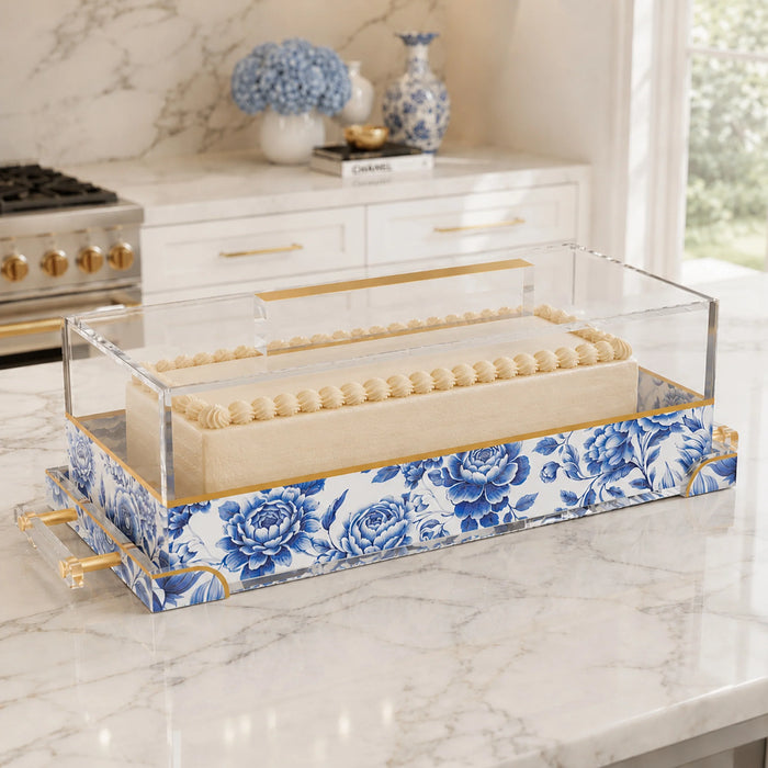 Feldart Maison Bloom Cake Log Holder and Tray