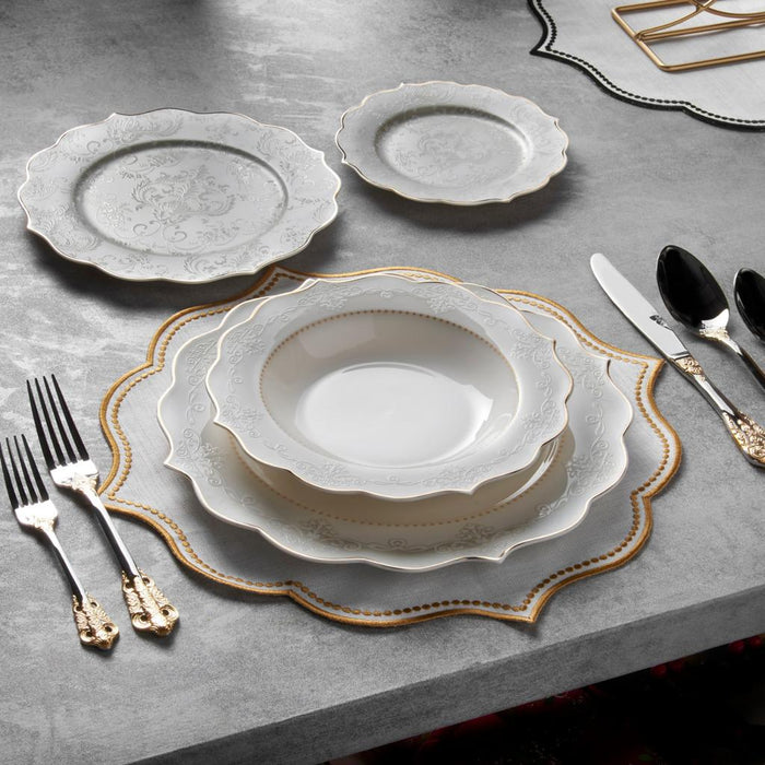 Konigtum BU 24pc Bone China Dinner Set