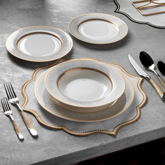 Konigtum WP 24pc Bone China Dinner Set