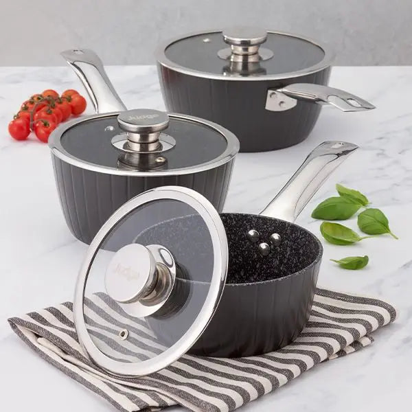 Judge Evertough 3 Piece Saucepan Set, Non-Stick