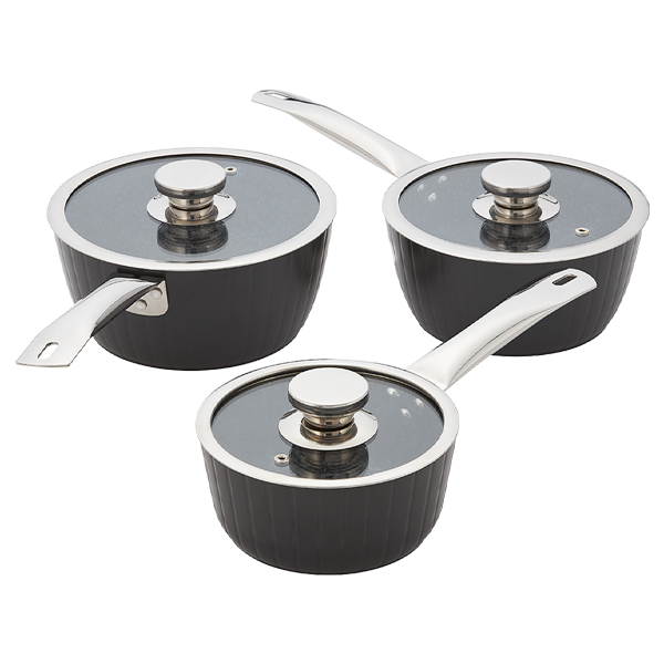 Judge Evertough 3 Piece Saucepan Set, Non-Stick