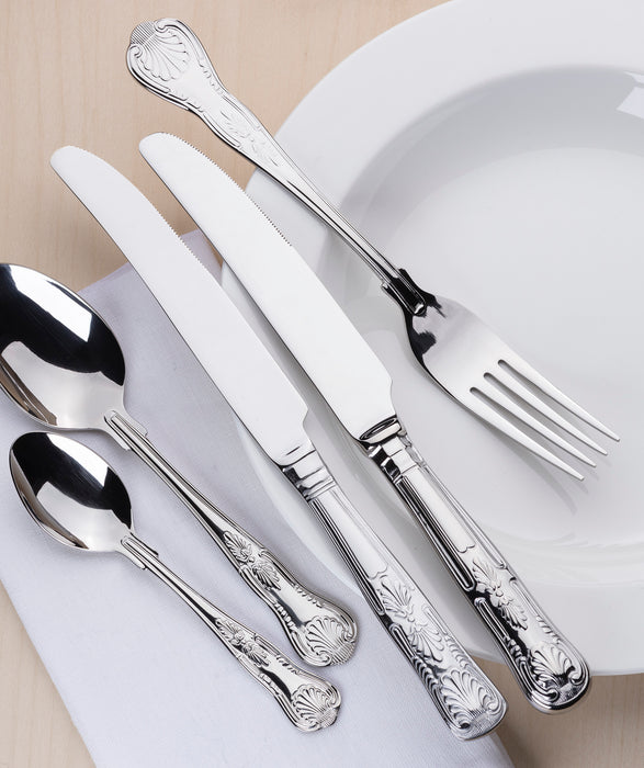 Elia Kings 18/10 24pc 18/10 Stainless Steel Cutlery Set (Solid Knife Handle)