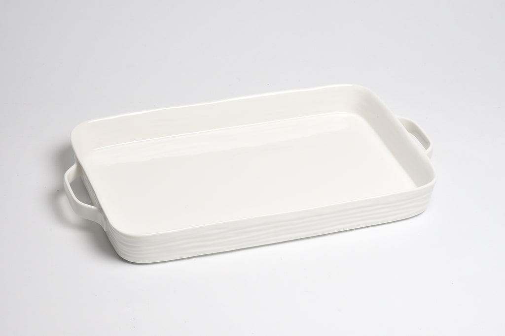Pampa Bay Le Blanc Rectangular Tray With Handles