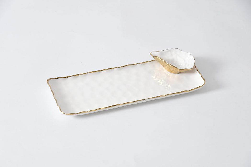 Pampa Bay Portofino Sushi Tray With Mini Oyester Bowl