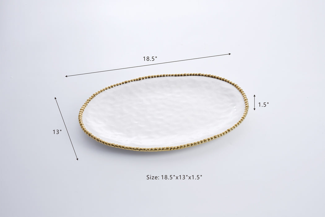 Pampa Bay Golden Salerno Large Oval Platter