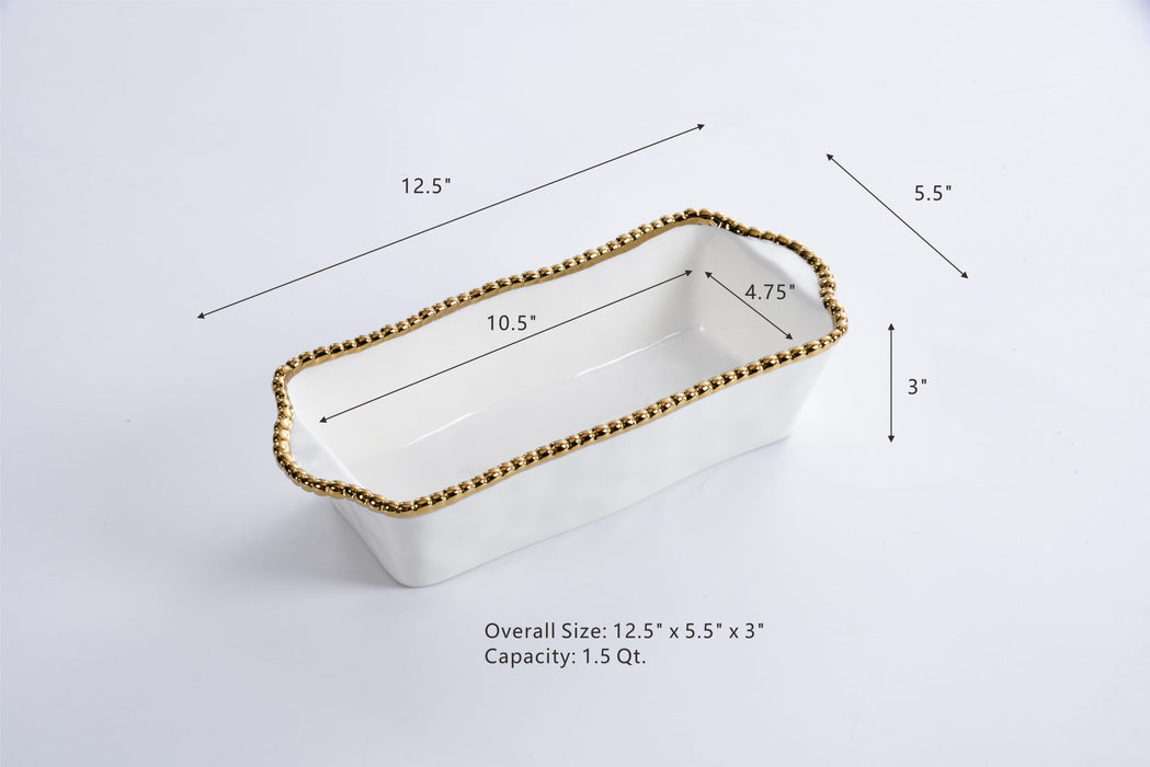 Pampa Bay Golden Salerno Loaf Baking Dish