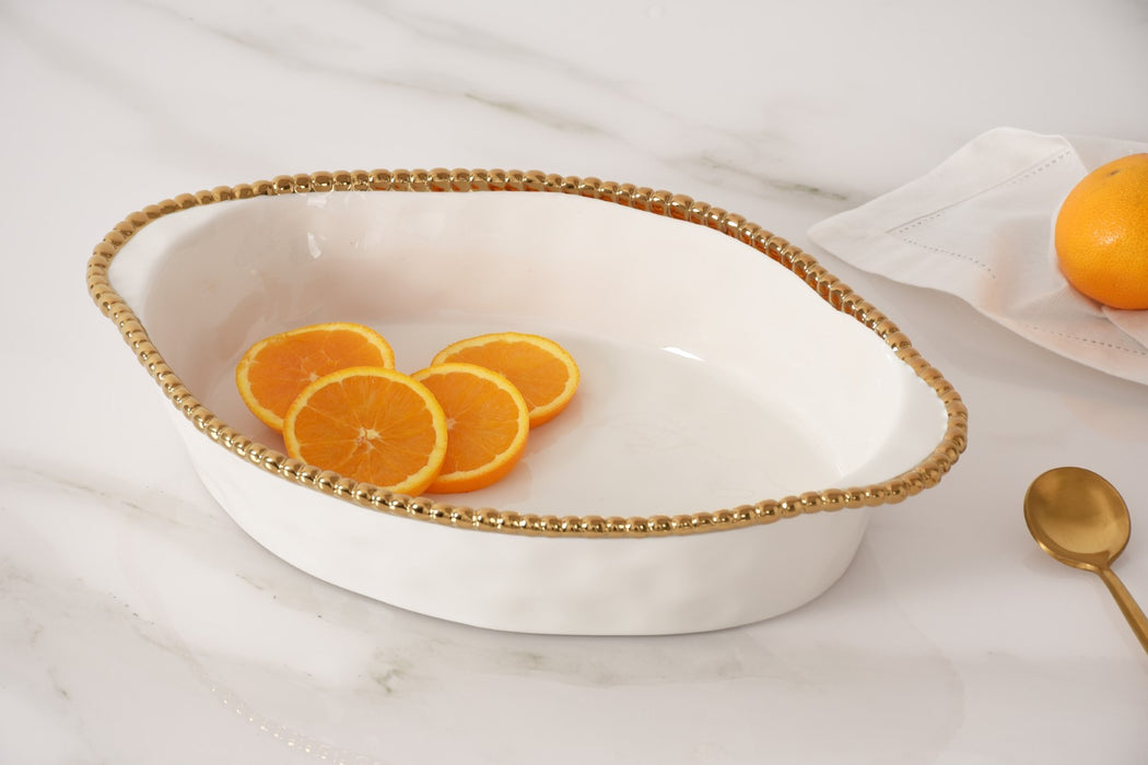 Pampa Bay Golden Salerno Oval Baking Dish