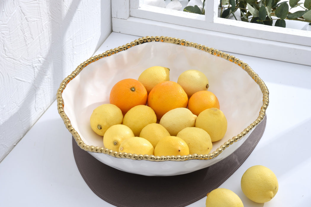 Pampa Bay Golden Salerno Oversized Serving Bowl