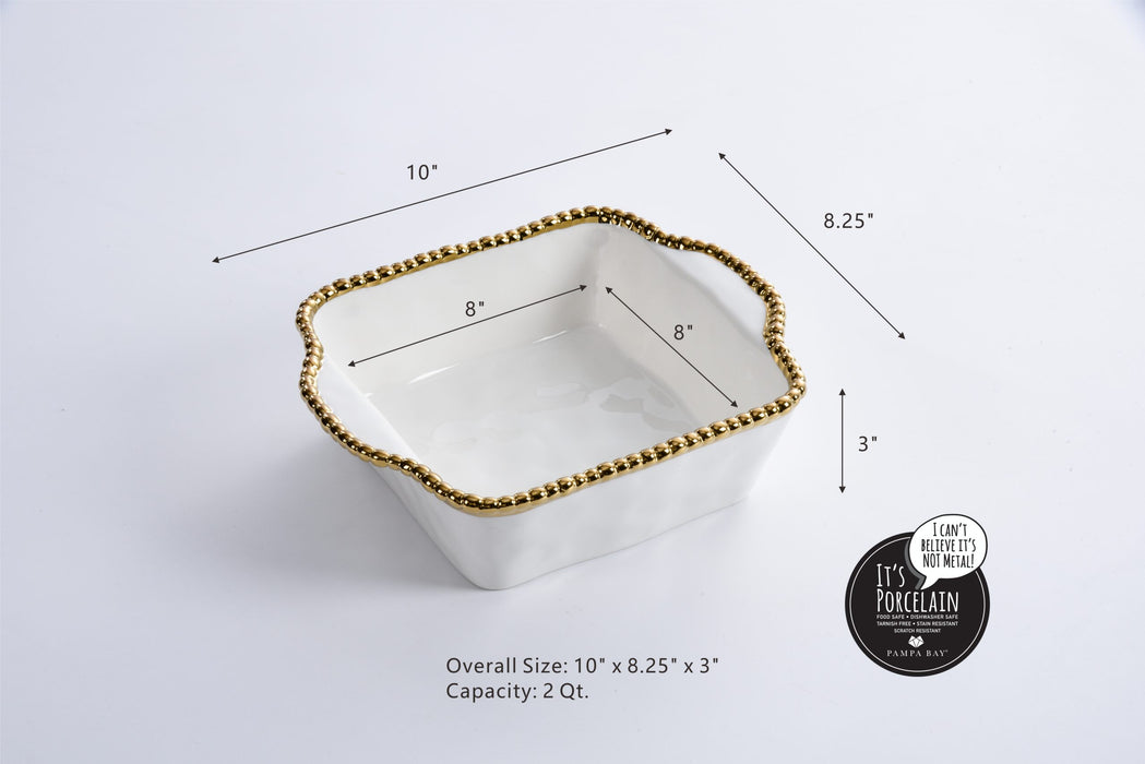Pampa Bay Golden Salerno Square Baking Dish