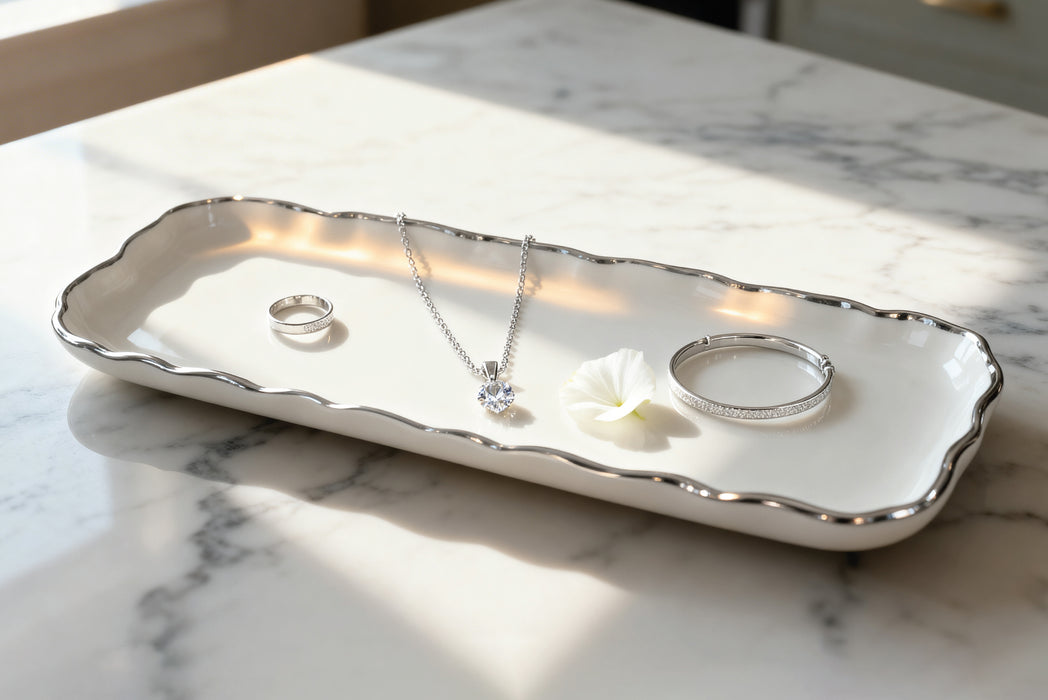 Pampa Bay Portofino Plata Long Rectangular Tray