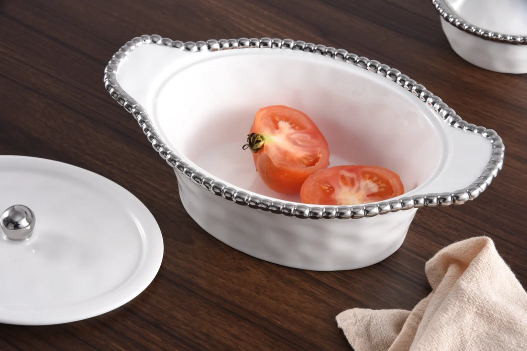 Pampa Bay Salerno Oval Covered Casserole Dish