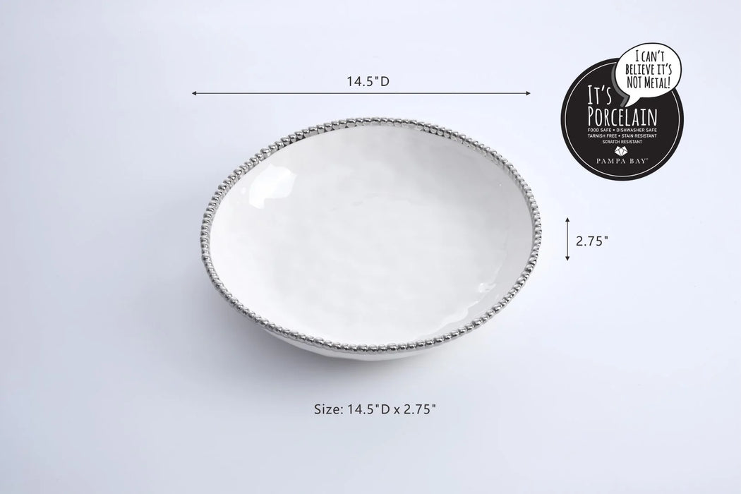 Pampa Bay Salerno Round Shallow Bowl