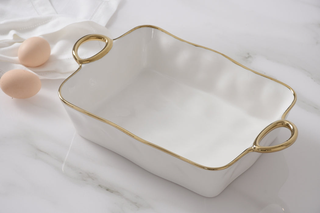 Pampa Bay Golden Handles 11″ x 9″ Rectangular Baking Dish