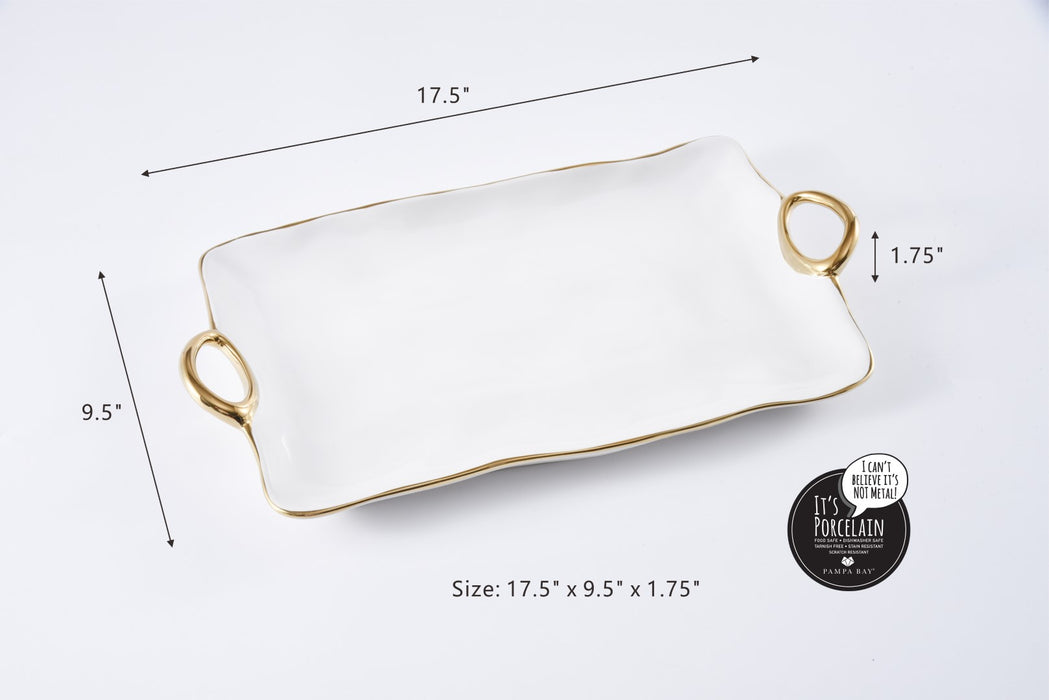 Pampa Bay Golden Handles Large Platter