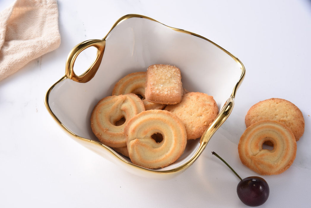 Pampa Bay Golden Handles Square Snack Bowl